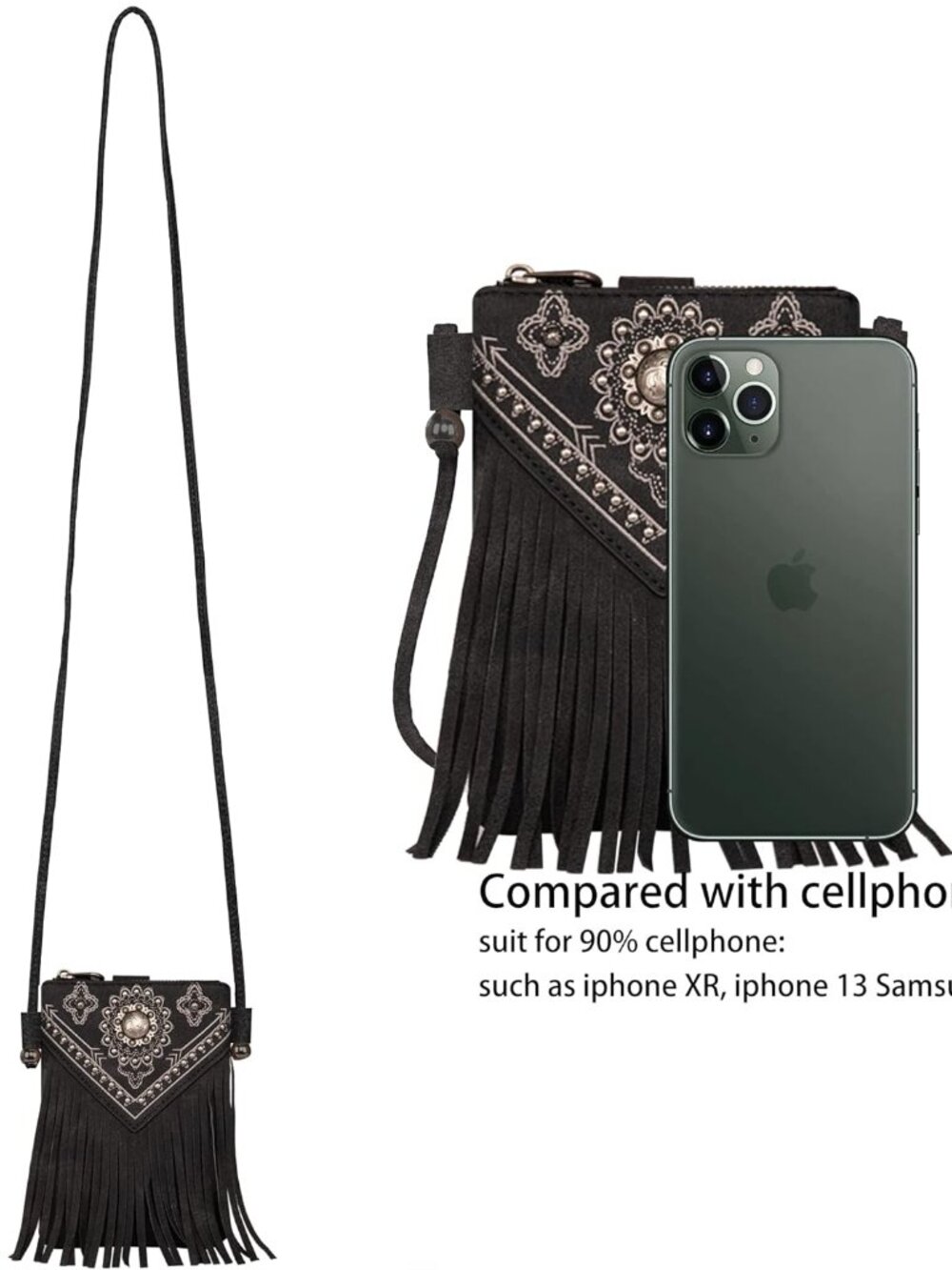 Small Crossbody Bags for Women Western Cell Phone Purse - Picture 4 of 7